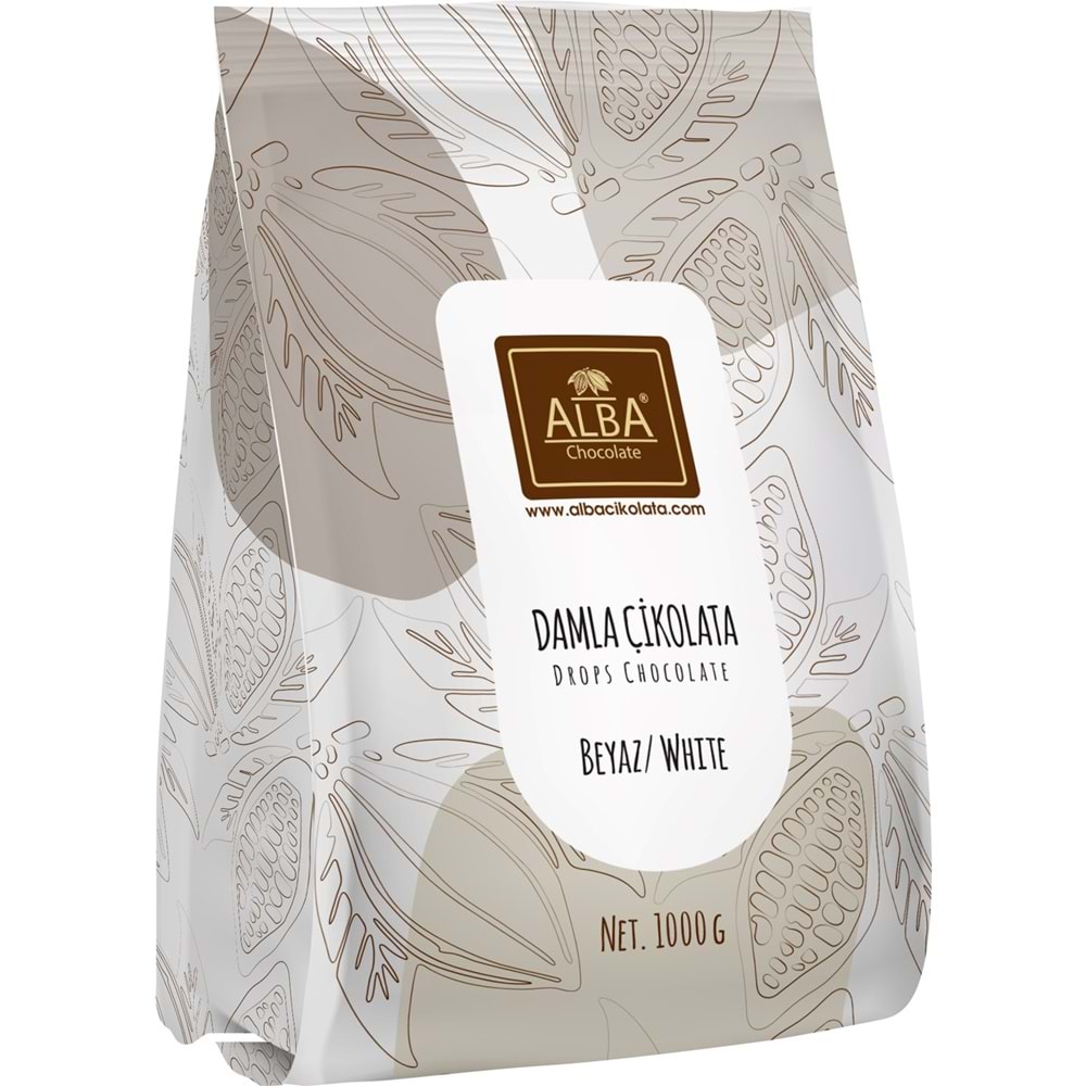 ALBA BEYAZ DAMLA ÇİKOLATA 1 KG